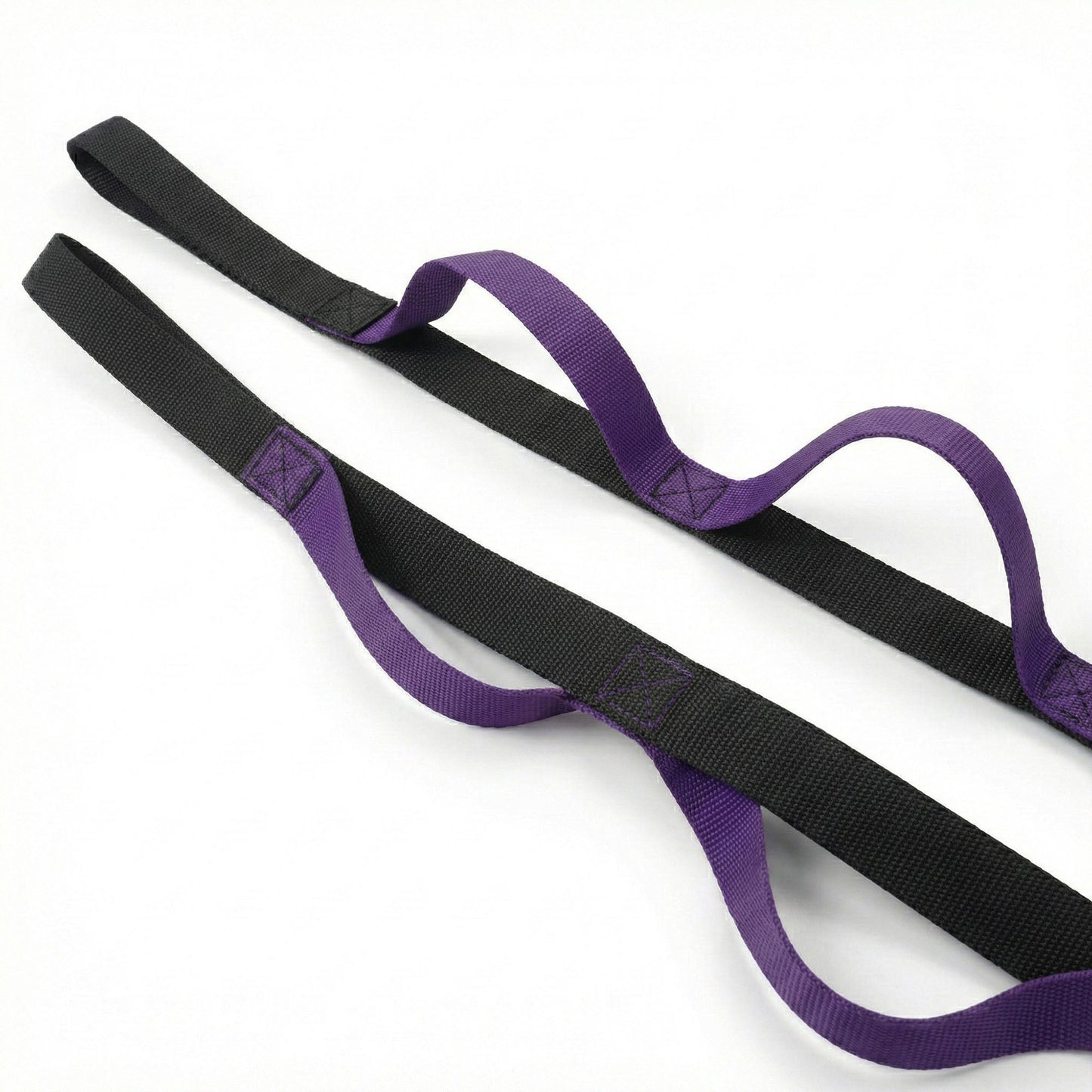2-PC Multi-Loop Stretch Strap Adjustable Yoga Flexibility Band