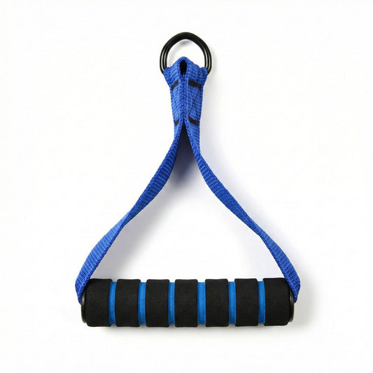 Resistance Band Handle Grip with Metal D Ring Attachment