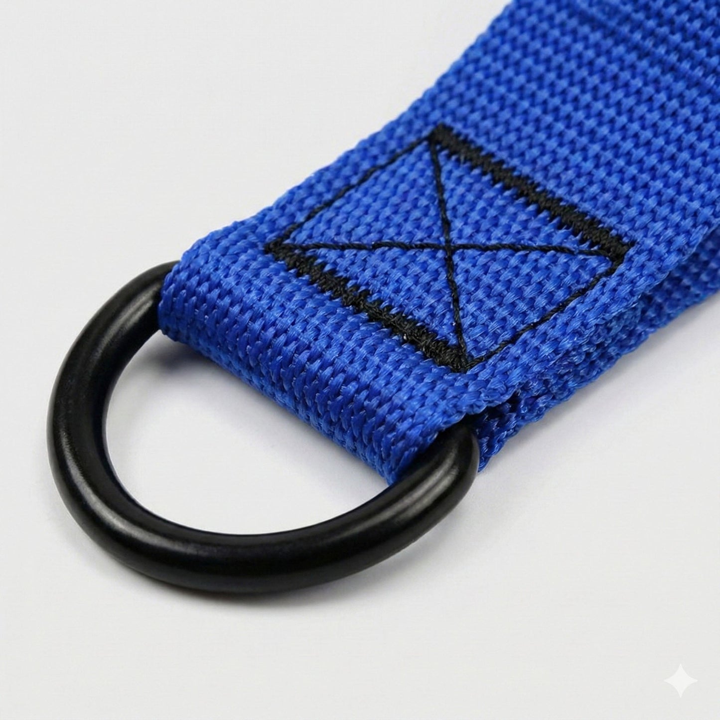 Resistance Band Handle Grip with Metal D Ring Attachment
