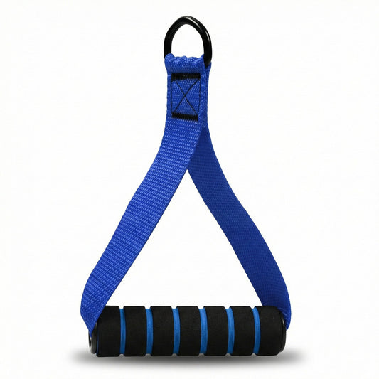 Resistance Band Handle Grip with Metal D Ring Attachment