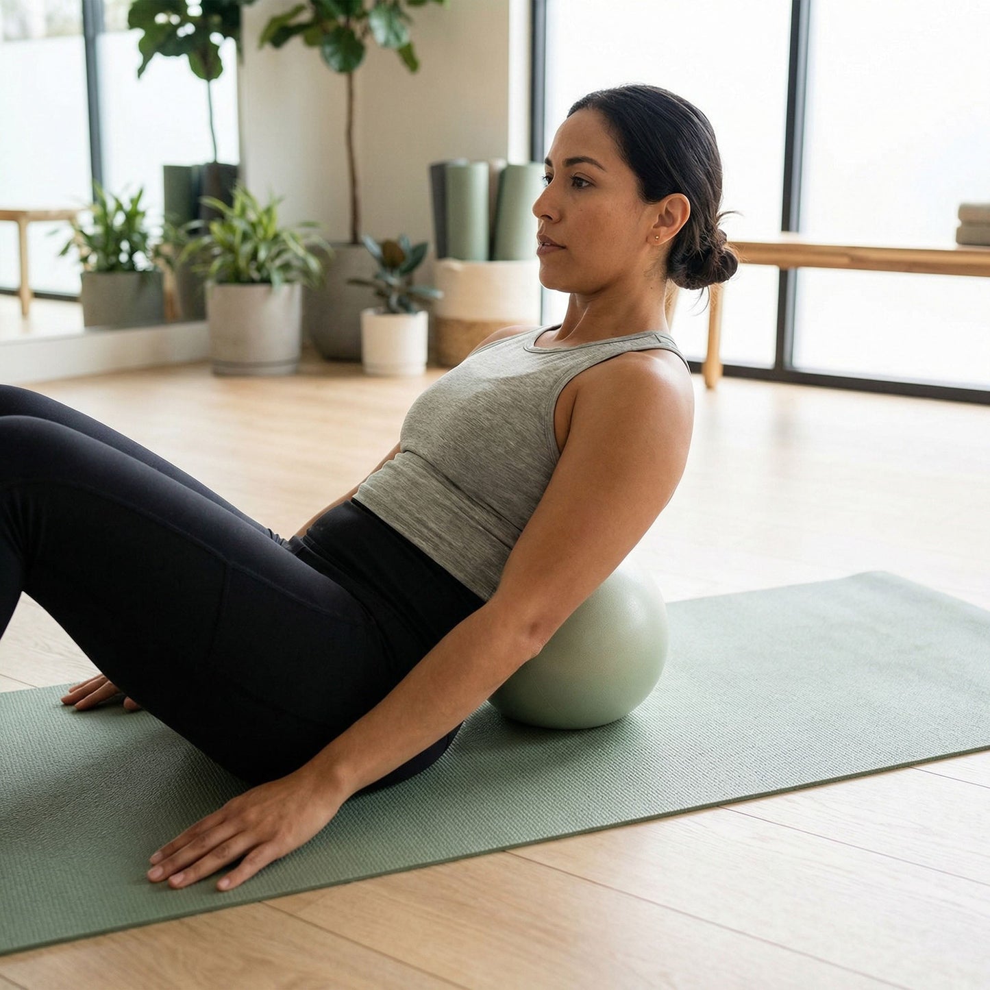 2-PC Mini Exercise Ball for Pilates Yoga Core Stability Training