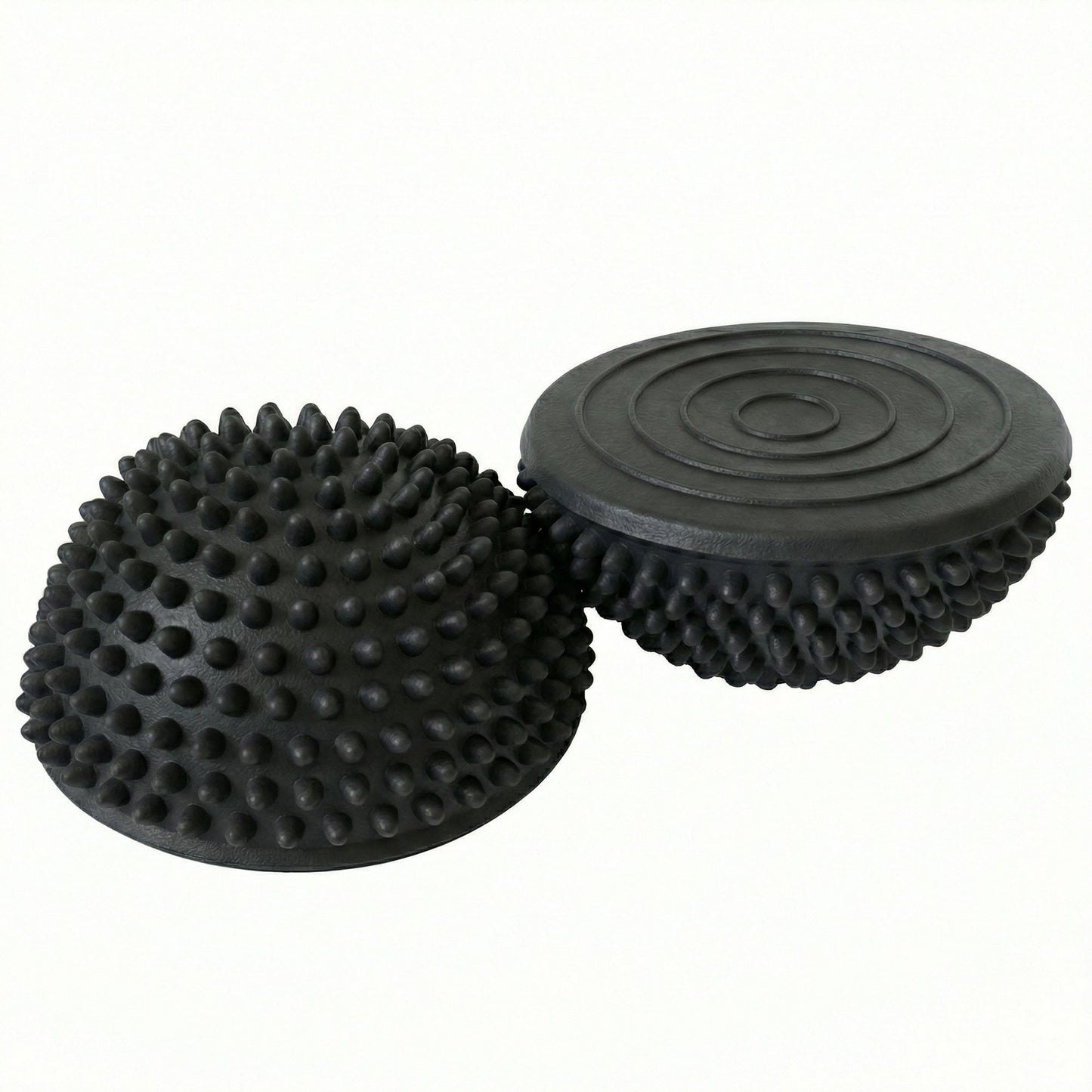 2-PC Half Balance Ball Trainer with Textured Grip Surface for Stability Core Strength