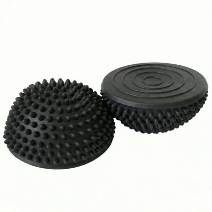 2-PC Half Balance Ball Trainer with Textured Grip Surface for Stability Core Strength