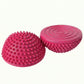 2-PC Half Balance Ball Trainer with Textured Grip Surface for Stability Core Strength