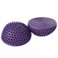 2-PC Half Balance Ball Trainer with Textured Grip Surface for Stability Core Strength