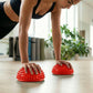 2-PC Half Balance Ball Trainer with Textured Grip Surface for Stability Core Strength