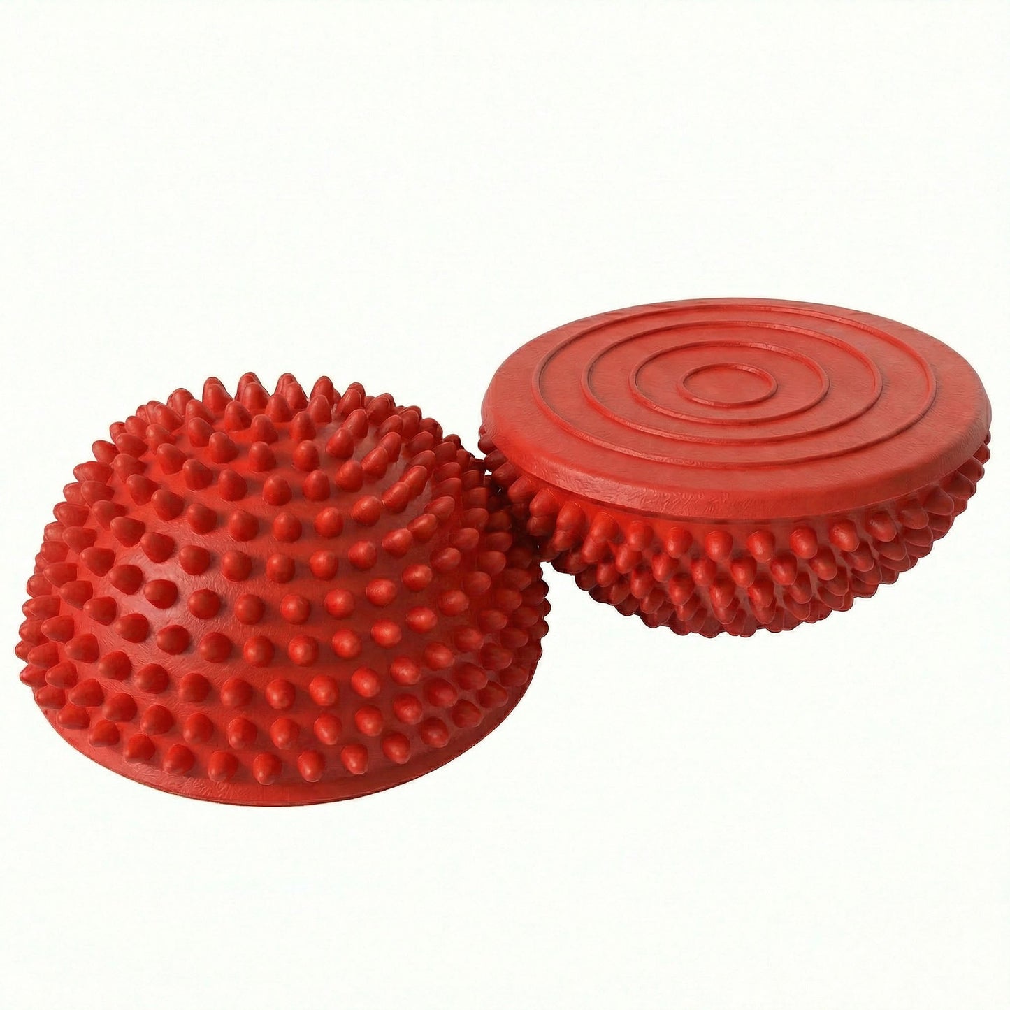 2-PC Half Balance Ball Trainer with Textured Grip Surface for Stability Core Strength