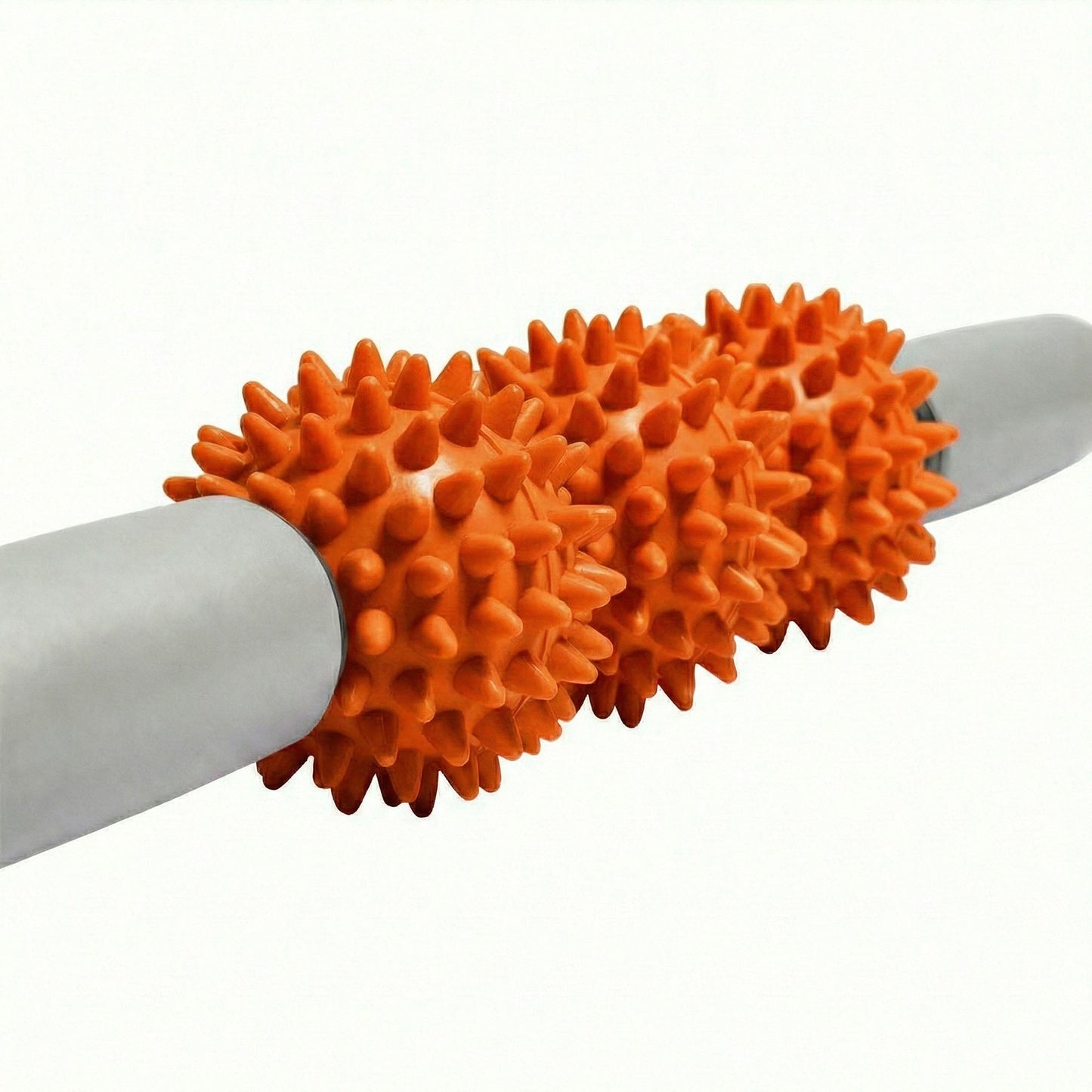 2-PC Handheld Massage Roller with Textured Therapy Balls for Deep Tissue Relief