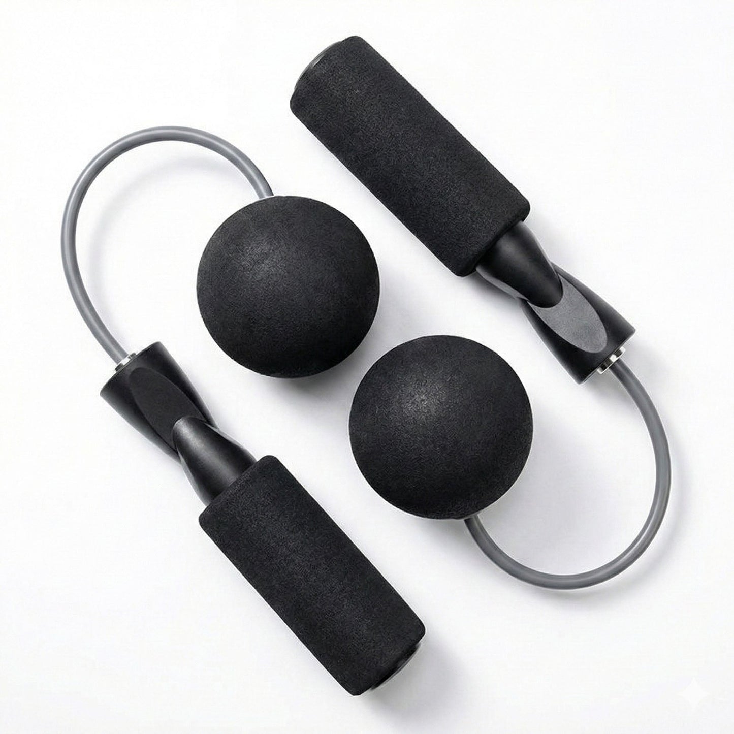 2-PC Weighted Jump Rope for Cardio Endurance and Strength Training