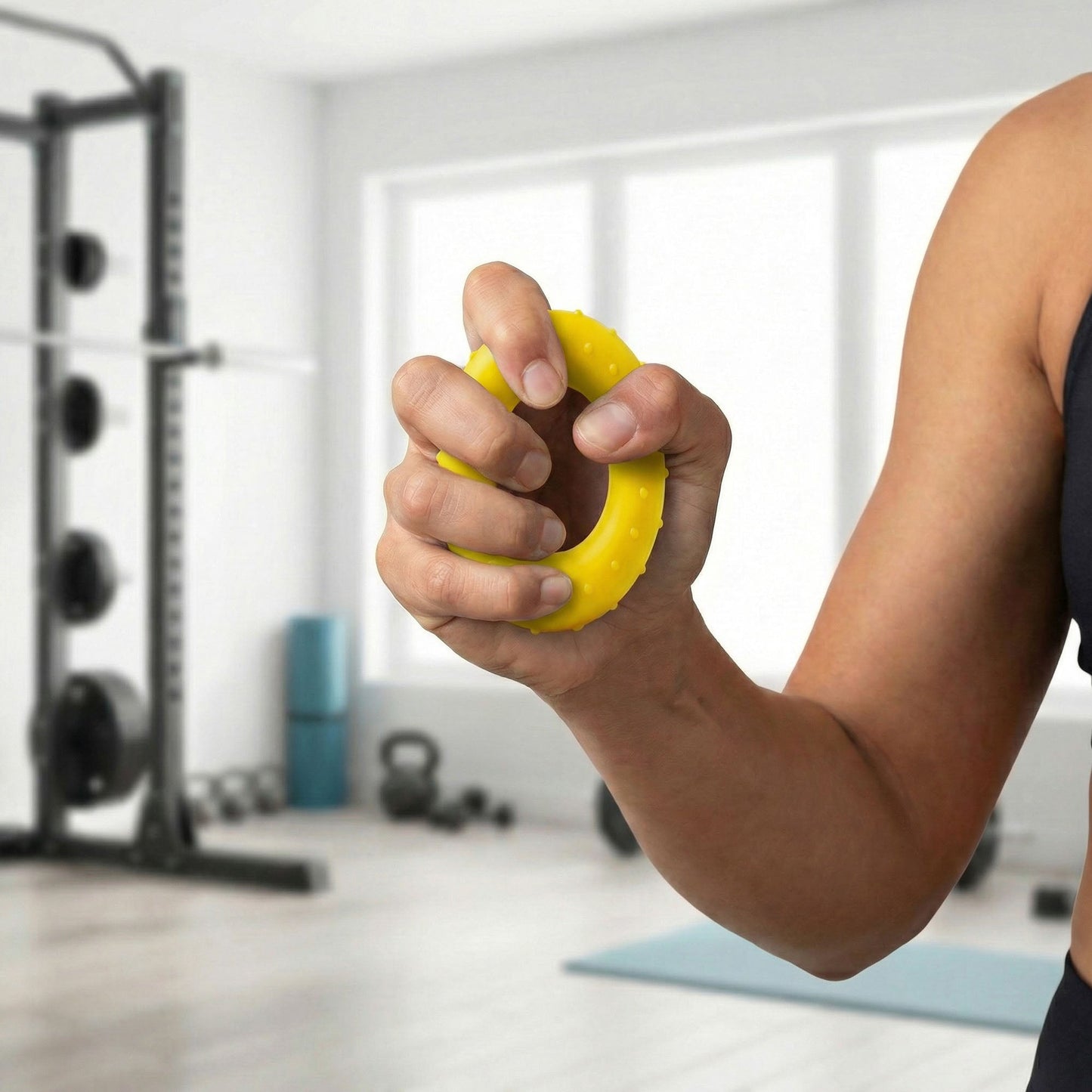 4-PC Hand Grip Strengthener Ring for Forearm and Finger Training