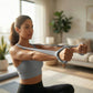 2-PC Resistance Stretch Band with Ergonomic Handles for Upper Body Strength Training