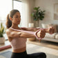 2-PC Resistance Stretch Band with Ergonomic Handles for Upper Body Strength Training