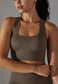 Textured Racerback Sports Bra