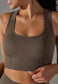 Textured Racerback Sports Bra