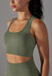 Textured Racerback Sports Bra