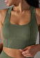 Textured Racerback Sports Bra