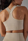 Textured Racerback Sports Bra