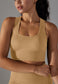 Textured Racerback Sports Bra