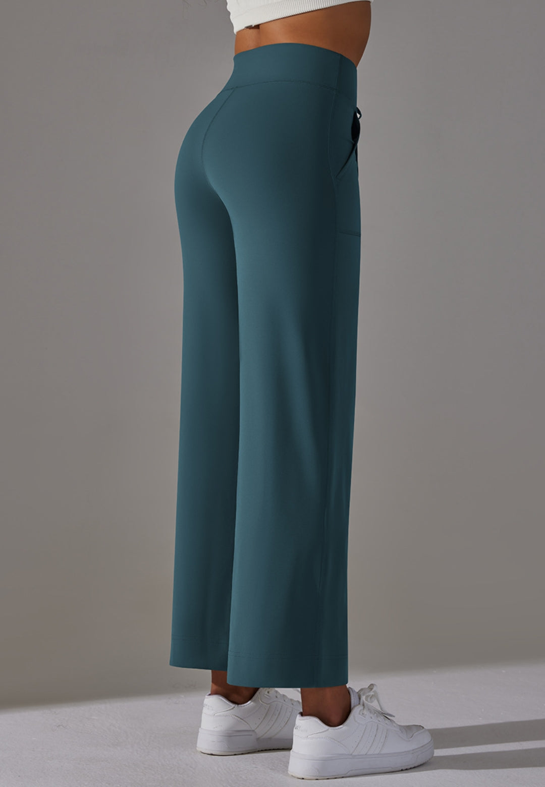 Tie Waist Straight Leg Pants