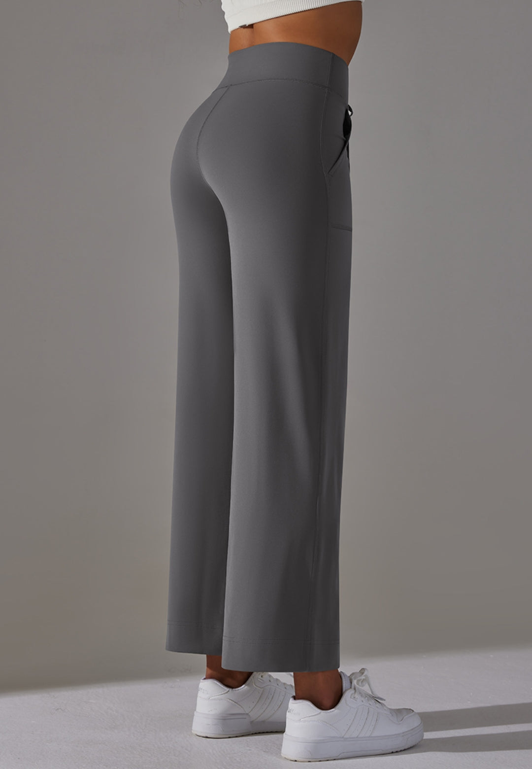 Tie Waist Straight Leg Pants