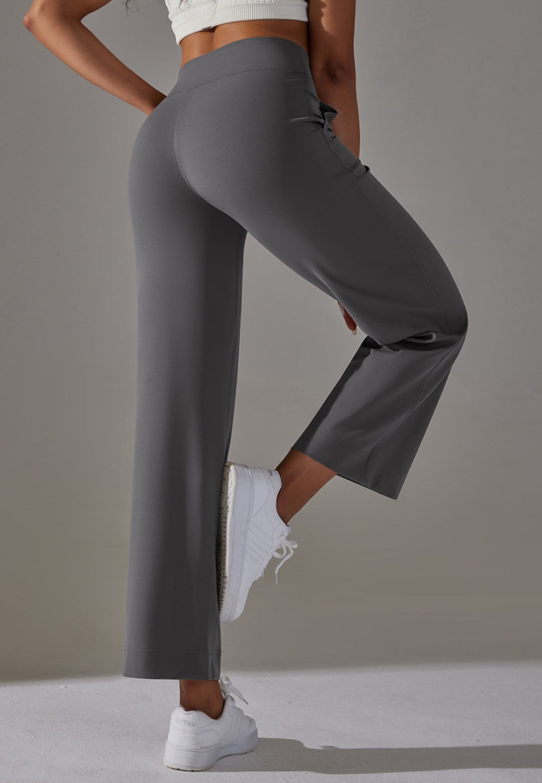 Tie Waist Straight Leg Pants