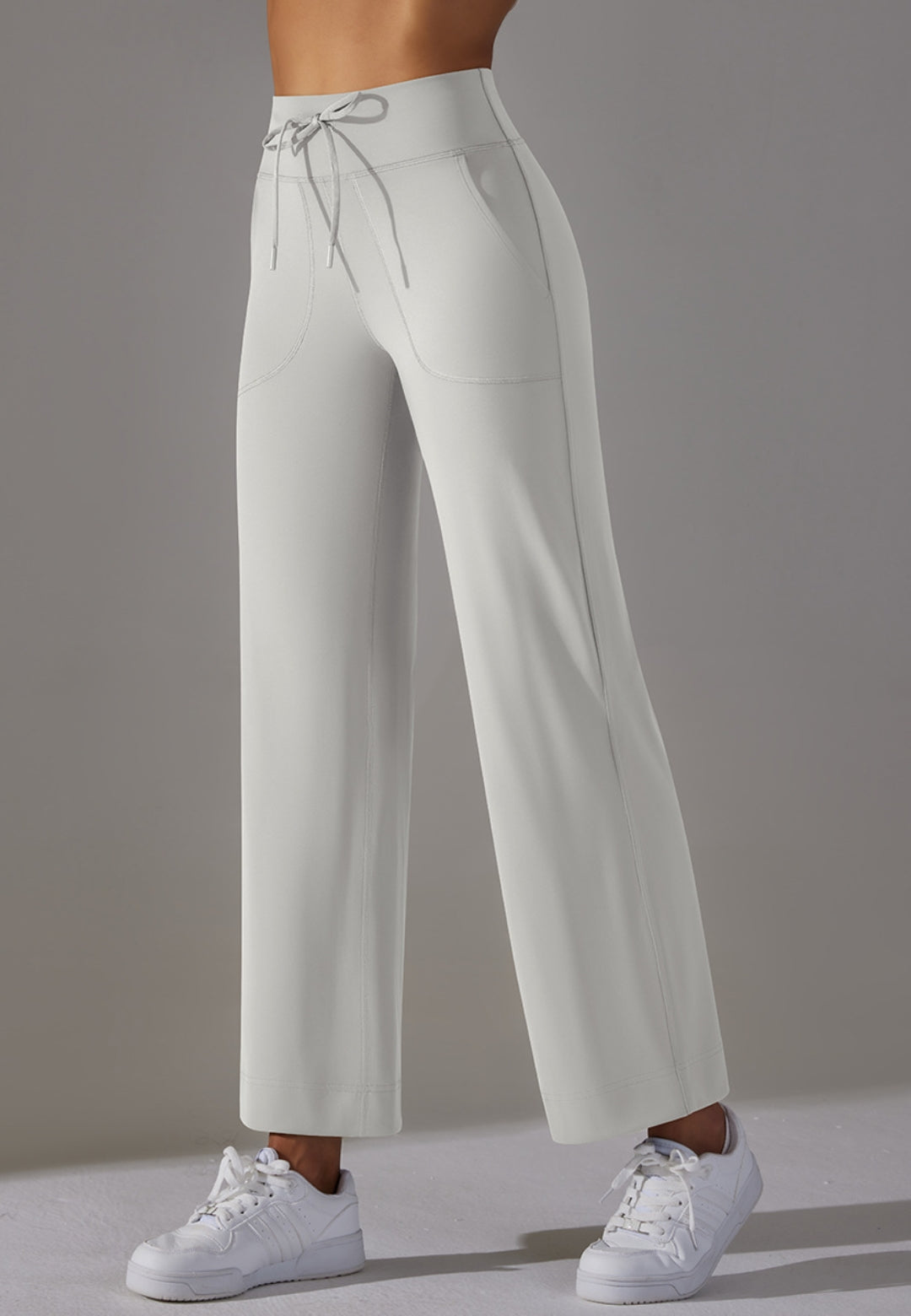 Tie Waist Straight Leg Pants