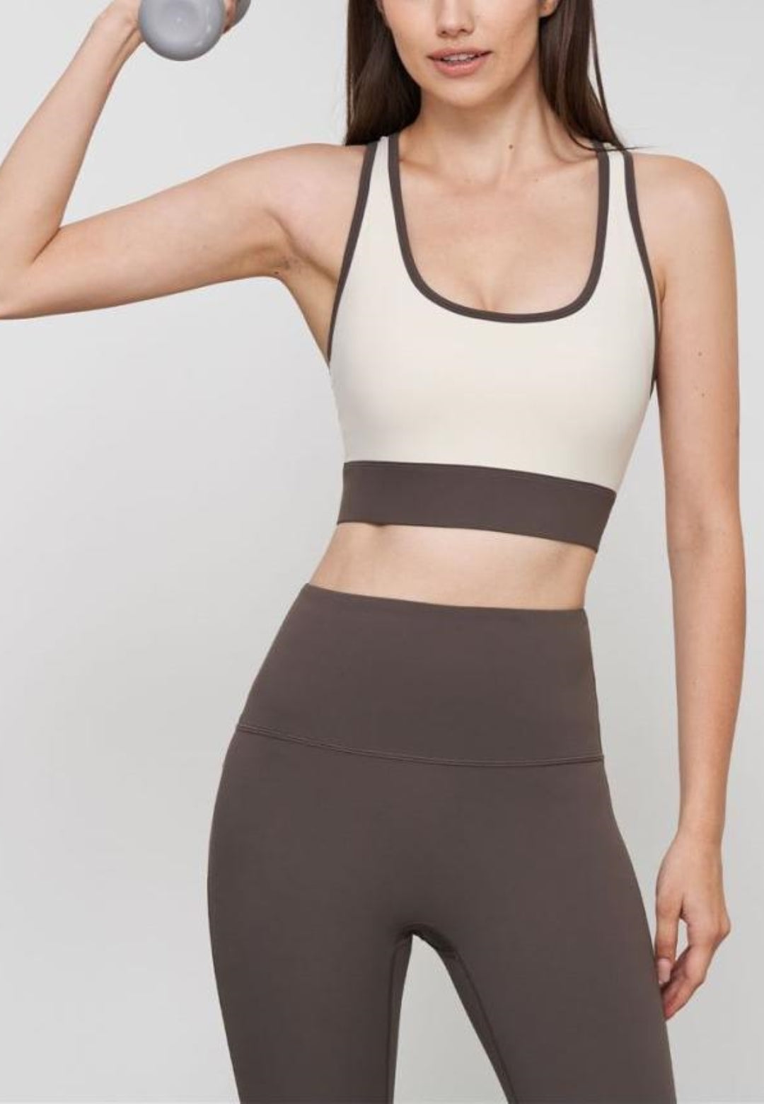 Cutout Racer Back Sports Bra