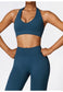 Plunge Halter Neck Sports Bra