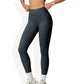 Anna-Kaci Women's High-Waisted Compression Leggings with Crossover Waistband