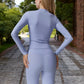 Anna-Kaci Women's Long Sleeve Seamless Compression Top for Workout and Activewear