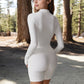 Ribbed Long Sleeve Half-Zip Activewear Top