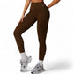 High Waist Seamless Leggings with Contoured Panels for Comfortable Stretch Fit