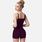 Active Women's Fitted Square Neck Tank Top with Spaghetti Straps