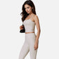 Active Women's Fitted Square Neck Tank Top with Spaghetti Straps