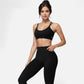 Active Women's Double Strap Sports Bra with V-Neckline and Soft Support