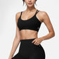 Active Women's Double Strap Sports Bra with V-Neckline and Soft Support