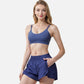 Active Women's Double Strap Sports Bra with V-Neckline and Soft Support