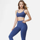 Active Women's Double Strap Sports Bra with V-Neckline and Soft Support