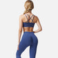 Active Women's Double Strap Sports Bra with V-Neckline and Soft Support