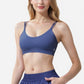 Active Women's Double Strap Sports Bra with V-Neckline and Soft Support