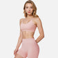 Active Women's Double Strap Sports Bra with V-Neckline and Soft Support