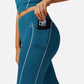 Active Women's High Waist Seam Detail Leggings with Contoured Fit and Stretch Fabric