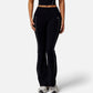 Active Women's High Waist Flared Leggings with Contrast Seam Detail and Stretch Fabric