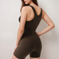 Active Women's Ruched Front Sports Tank with Stretchy Shoulder Straps