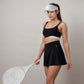 Active Women's Athletic Skort with Contrast Waistband and Flowing A-Line Design