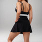 Active Women's Athletic Skort with Contrast Waistband and Flowing A-Line Design