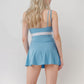 Active Women's Athletic Skort with Contrast Waistband and Flowing A-Line Design