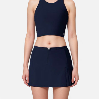 Active Women's Athletic Skort with Side Pocket and Built-In Shorts