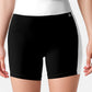 Active Women's High Waist Color Block Biker Shorts