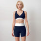 Active Women's High Waist Color Block Biker Shorts